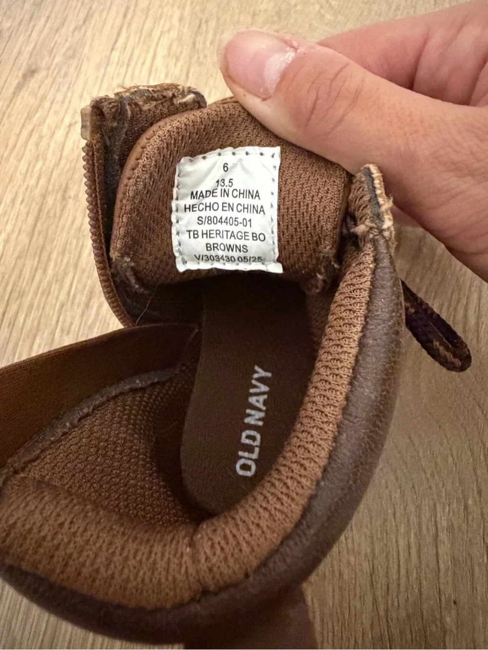 Baby/Toddler Brown Leather Boots 6C
